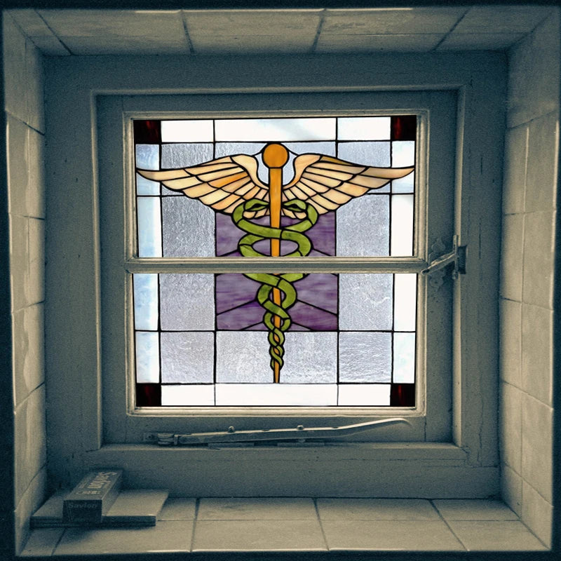 Window Film Stained Glass Films Frosted Privacy Static Cling Retro Sticker For Bathroom Cabinet Door Home Decor Skylight Covers