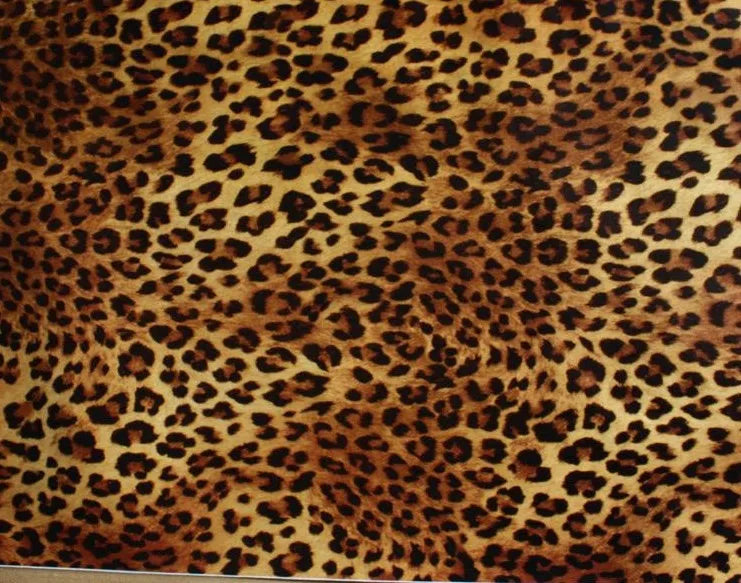 Leopard texture self-adhesive wallpaper renovation of old furniture cabinets tables refurbished stickers width 45cm by 4.5m