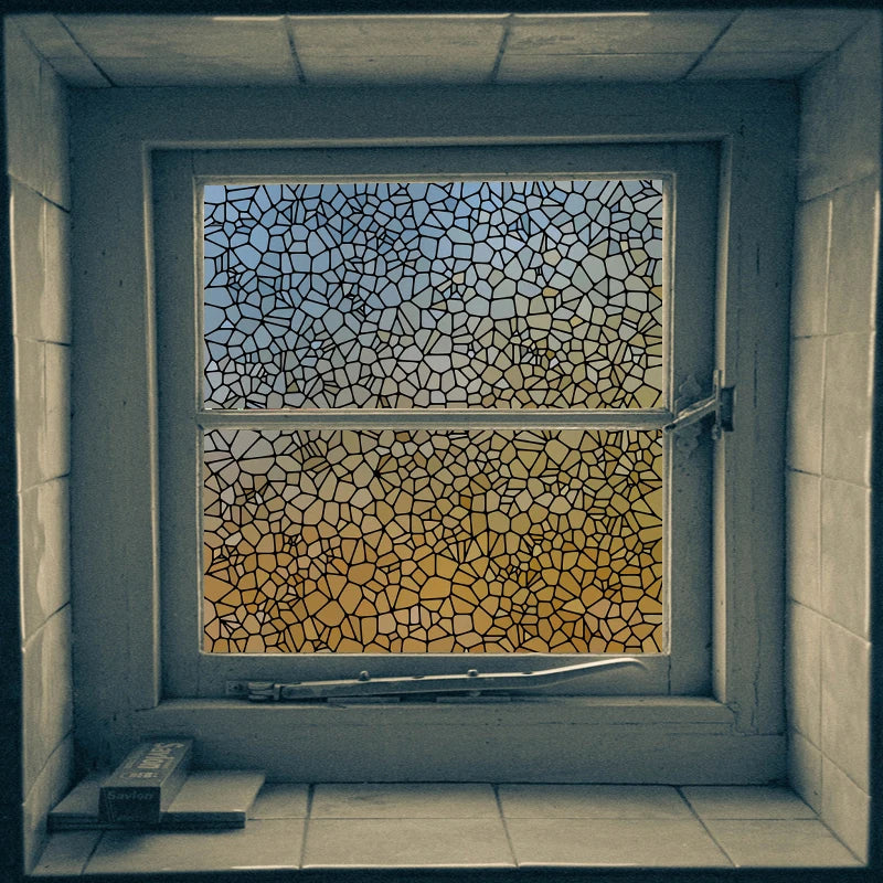 Window Film Stained Glass Films Frosted Privacy Static Cling Retro Stickers For Bathroom Cabinet Door Home Decor Skylight Covers