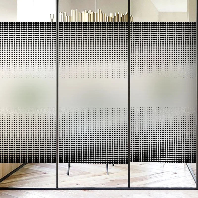 Custom Size Stained Glass Window Film Frosted Privacy Static Cling Retro Prairie Matte Door Sticker Bathroom Office Home Decor