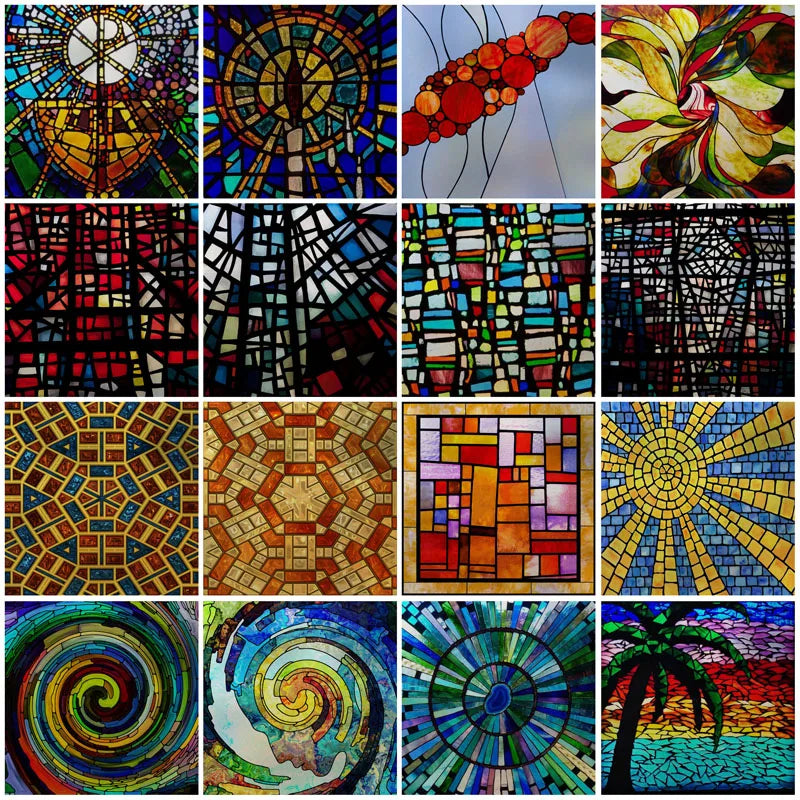 Custom size Matte Window Film Stained Glass Decorative Uv Window Sticker Privacy Frosted Static Cling Window Decal for Glass