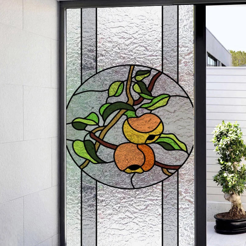 Window Film Frosted Stained Glass Films 3D Matte Static Cling Privacy Films Door Sticker Kitchen Office Home Decor Customized