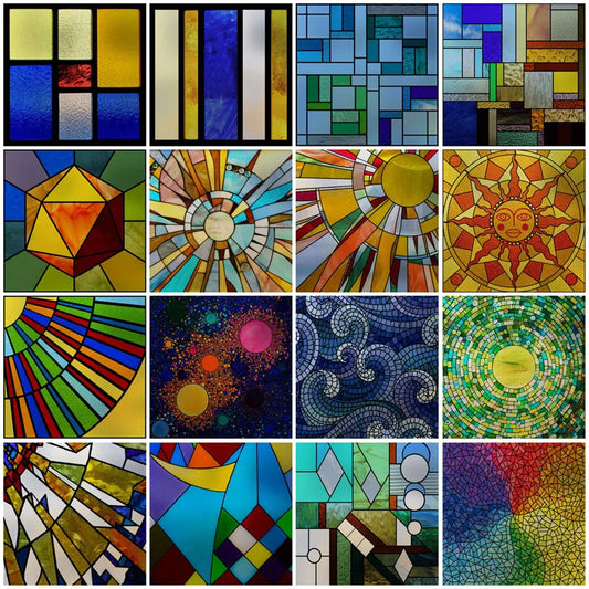 Custom size Matte Window Film Stained Glass Decorative Uv Window Sticker Privacy Frosted Static Cling Window Decal for Glass
