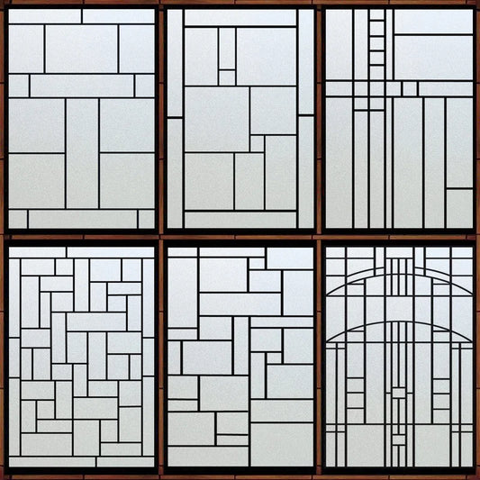 Window Film Frosted Stained Glass Films,Static Cling Privacy Films Door Sticker Kitchen Office Home Decor Customized