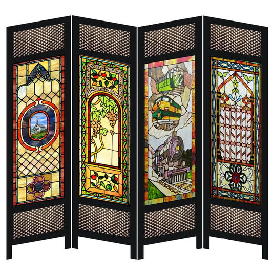 Custom Size Window Film Stained Glass Stickers Static Cling Frosted Privacy Classic Style Artworks For Window Door Home Decor